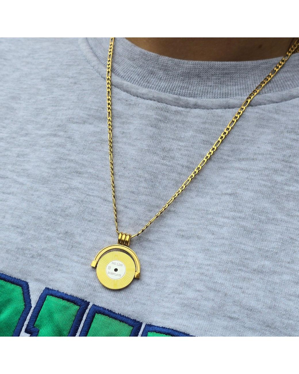Hoops + Chains LDN Metallic Vinyl Record Spinner Chain