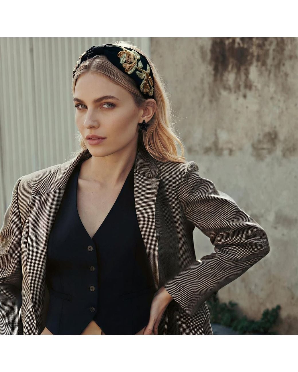 VETKA Black Statement Headband