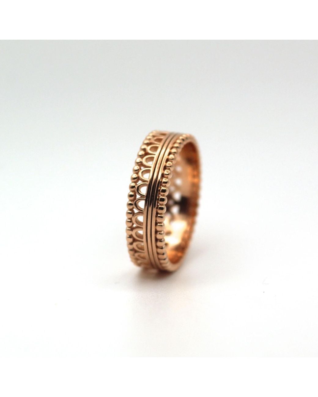 VicStoneNYC Fine Jewelry Metallic Delicate Antique Lace Ring