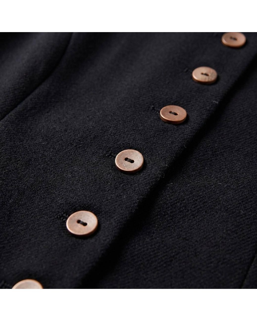 Modenaire Blue Longline Vest Structured Button Front