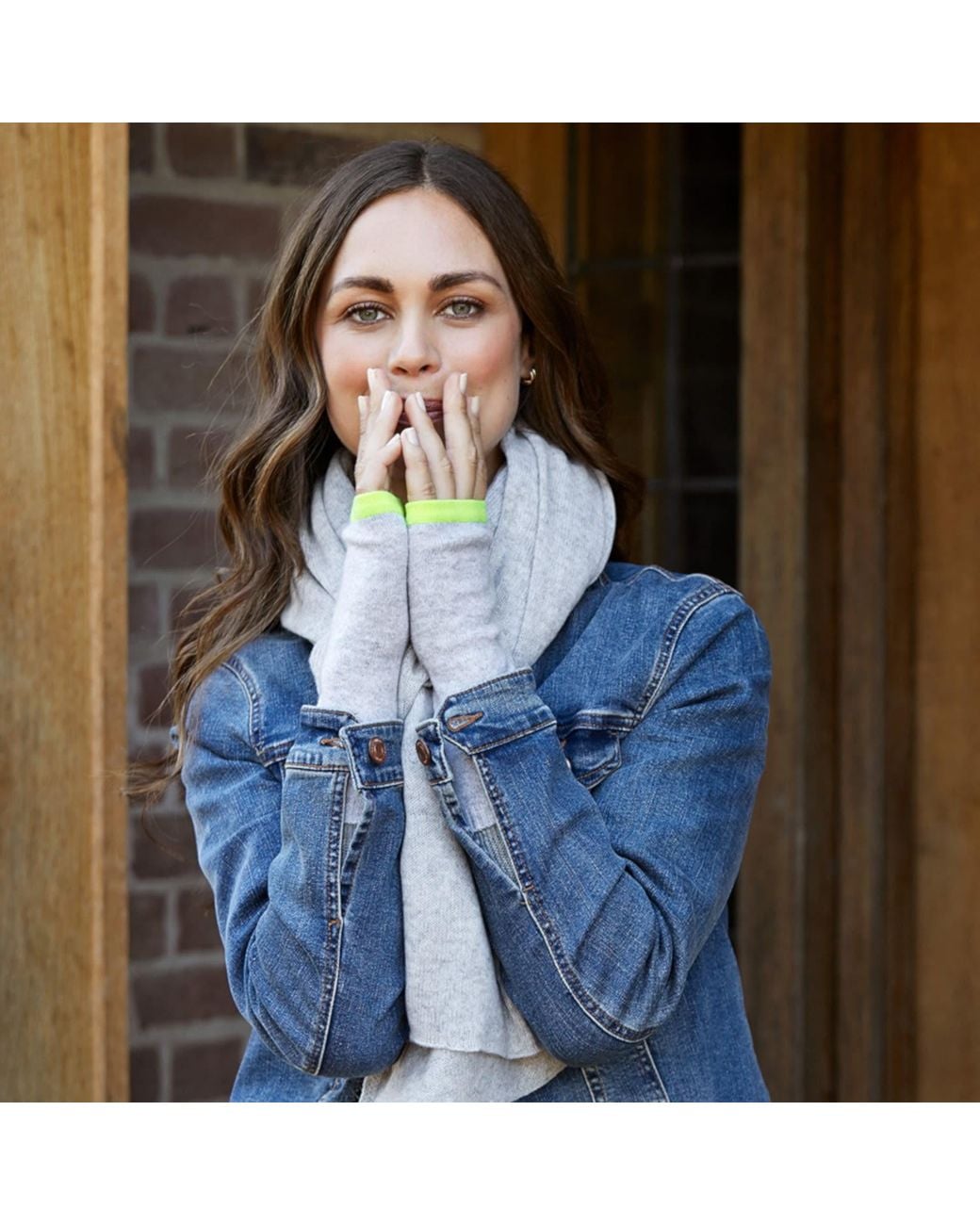 Cove Gray Cashmere Wrist Warmers