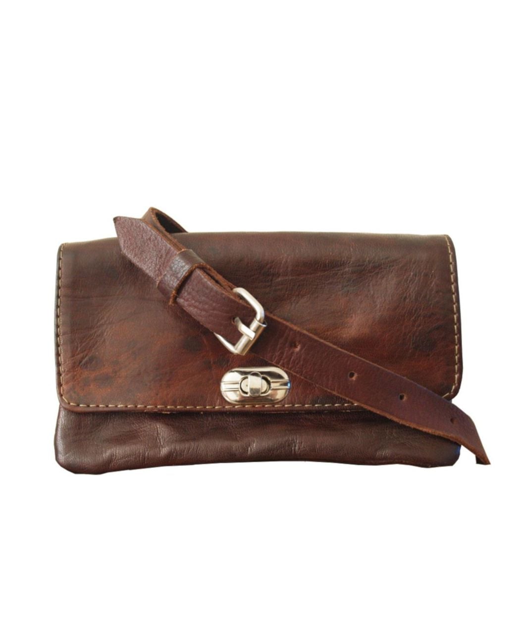 Berber Leather Brown The Kenitra Soft Cross-Body Bag