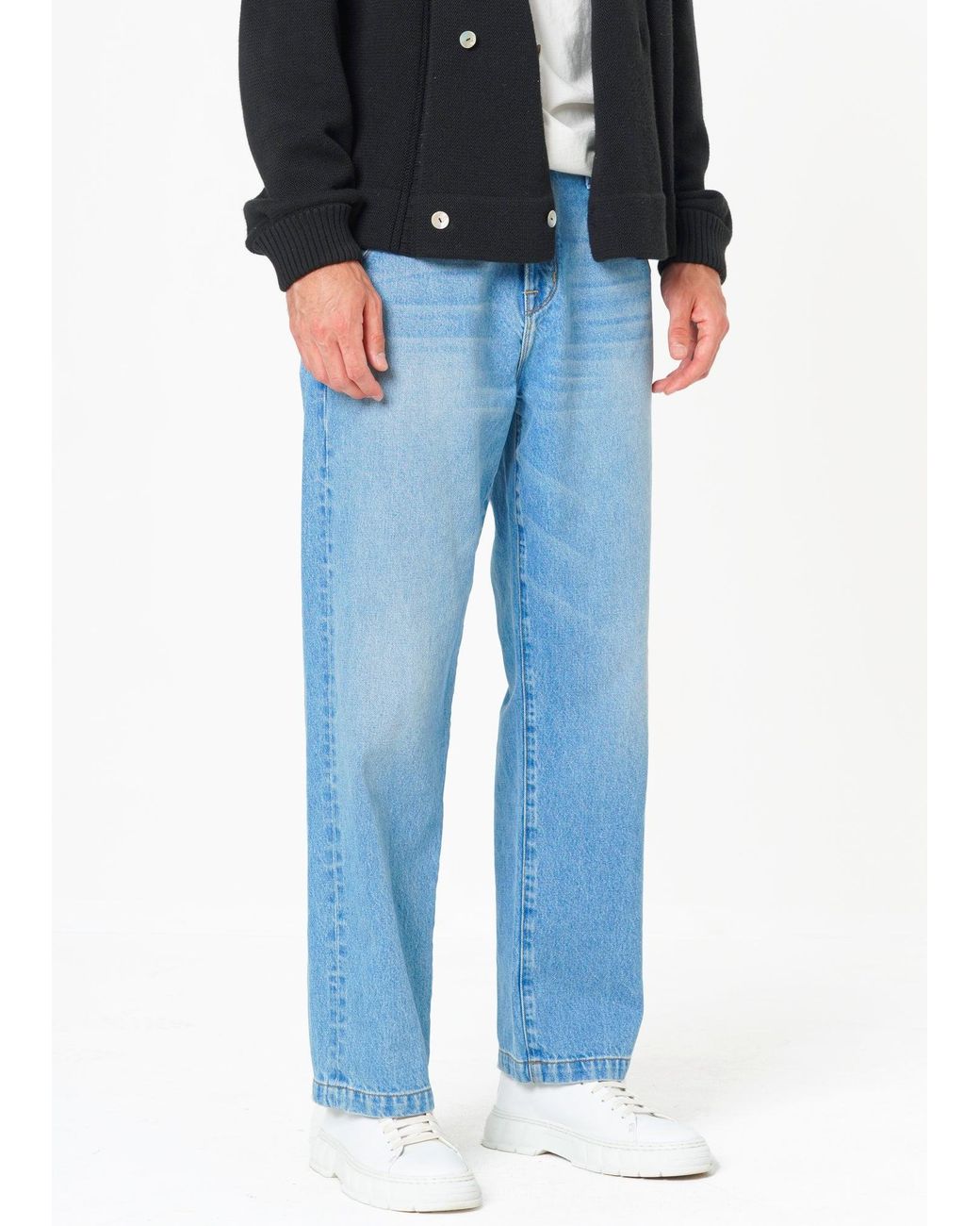 NOEND Blue Noend Classic Fit Rigid Jeans for men