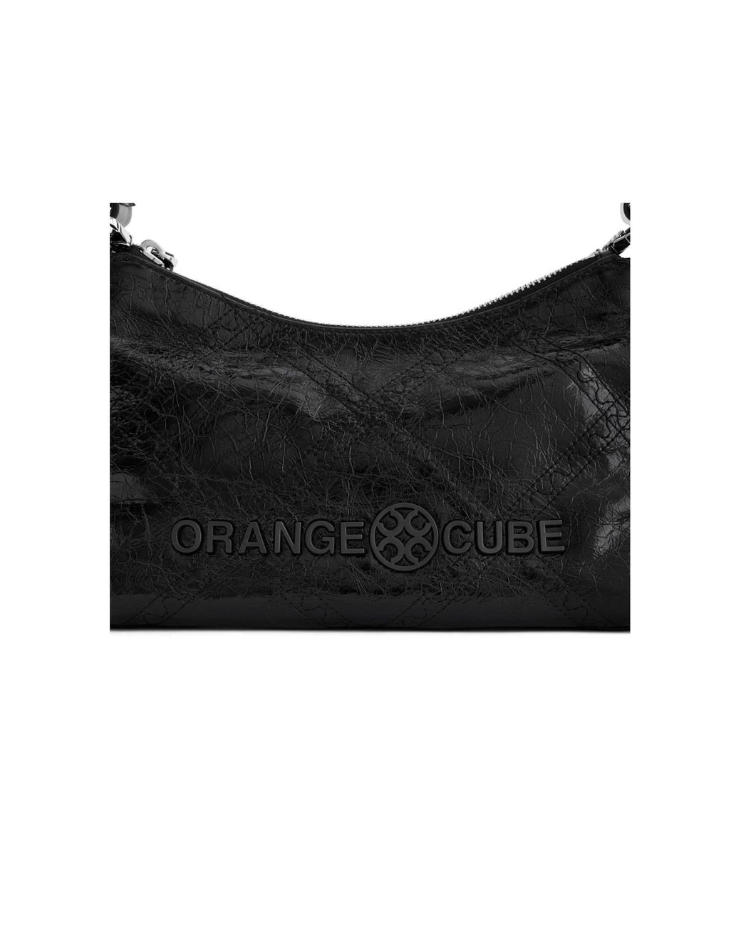 Orange Cube Black Metropolitan Shoulder Bag