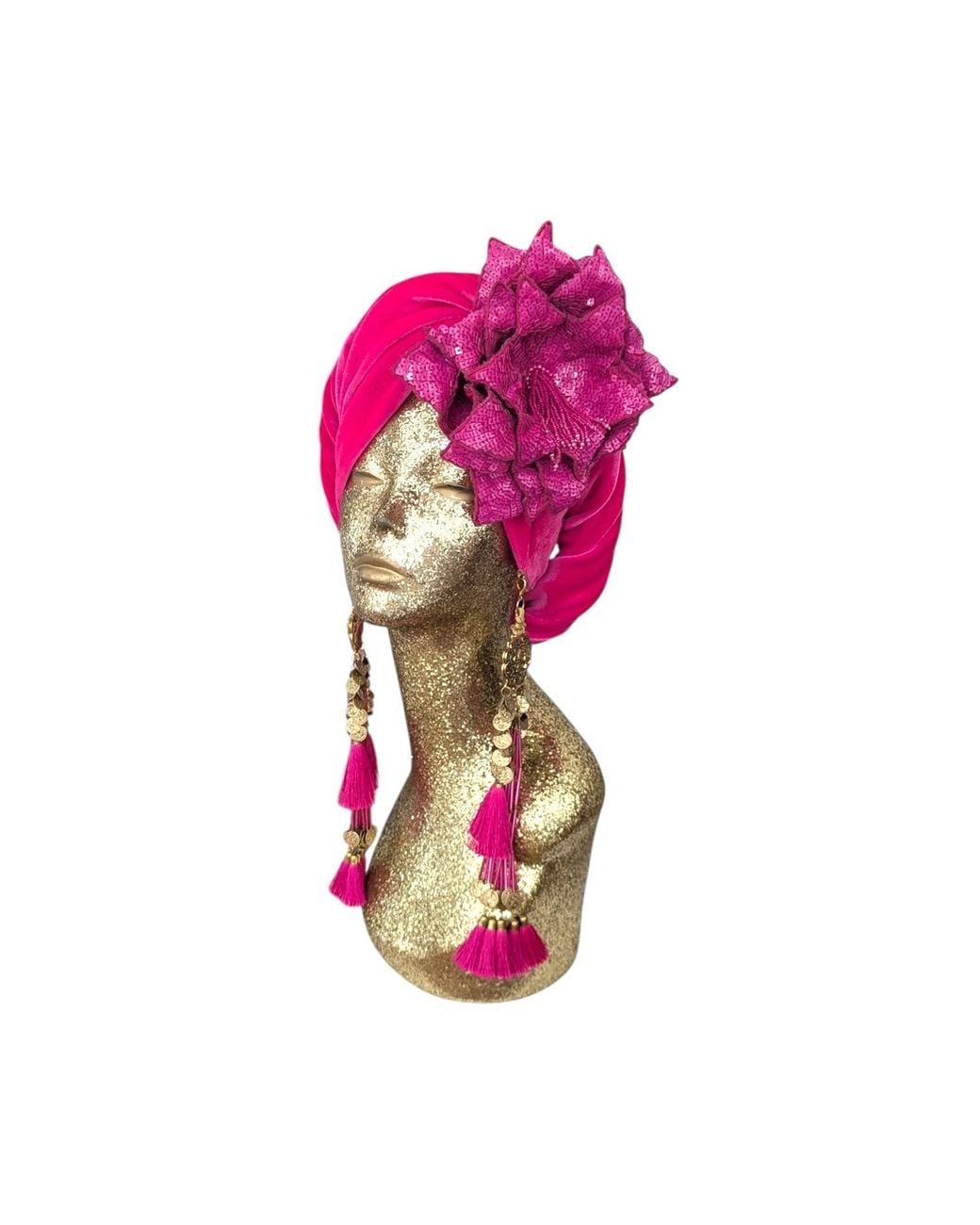 Julia Clancey Pink Cha Cha Cha Boom Hotty Dream Turban