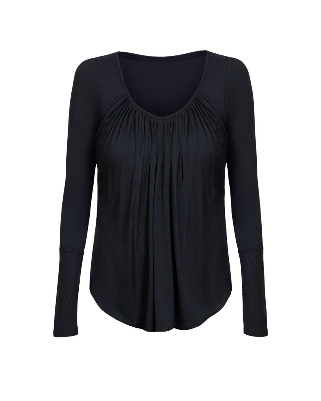 JJwinks Blue Full Moon Bra-Free Long Sleeve Lounge Top