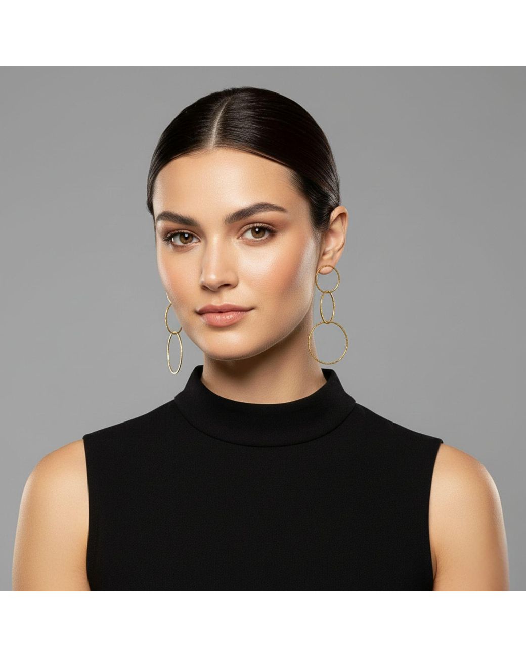 Jaredjamin White Lindy Links Post Earrings