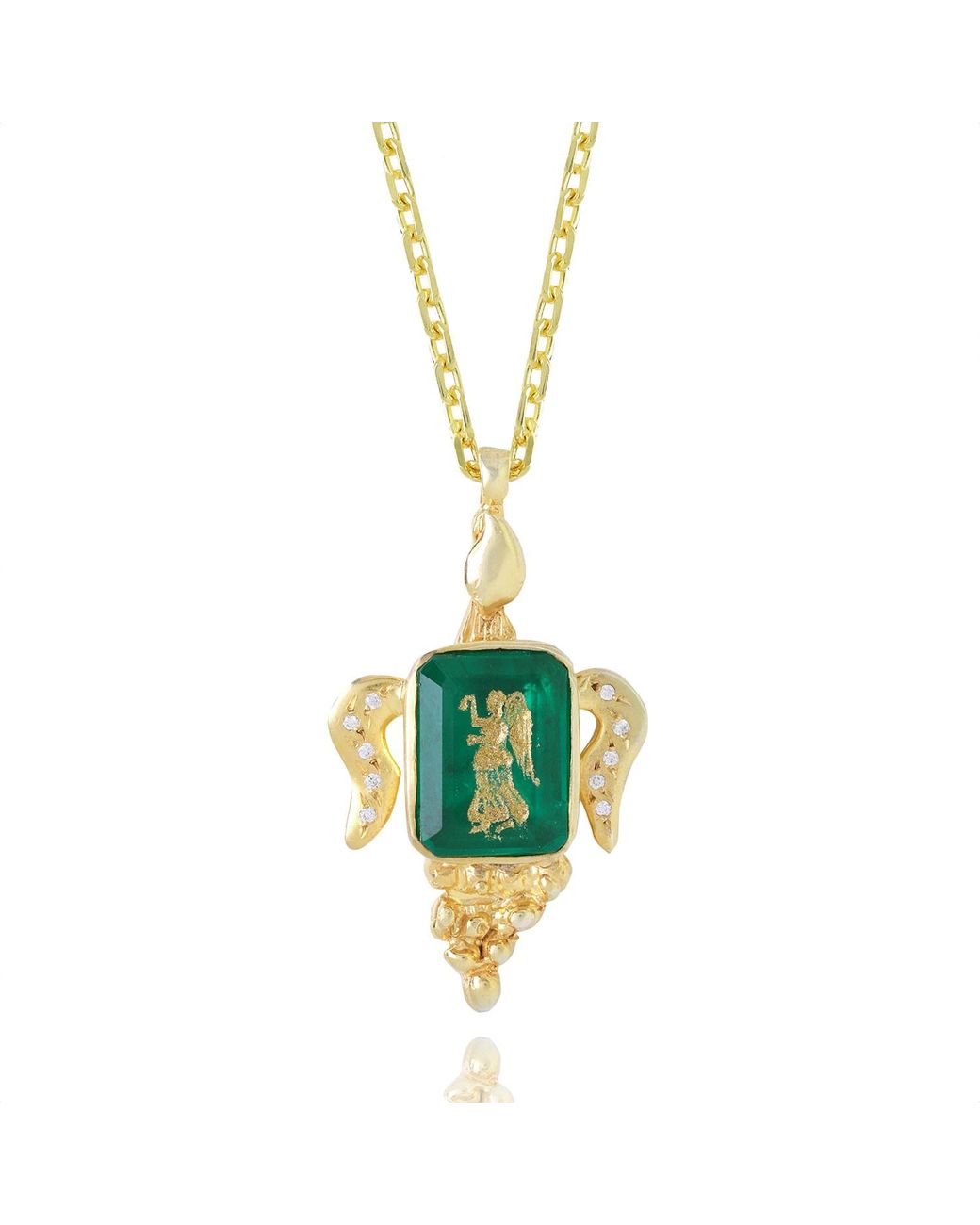 Ece London Metallic The Victoria Medallion Necklace