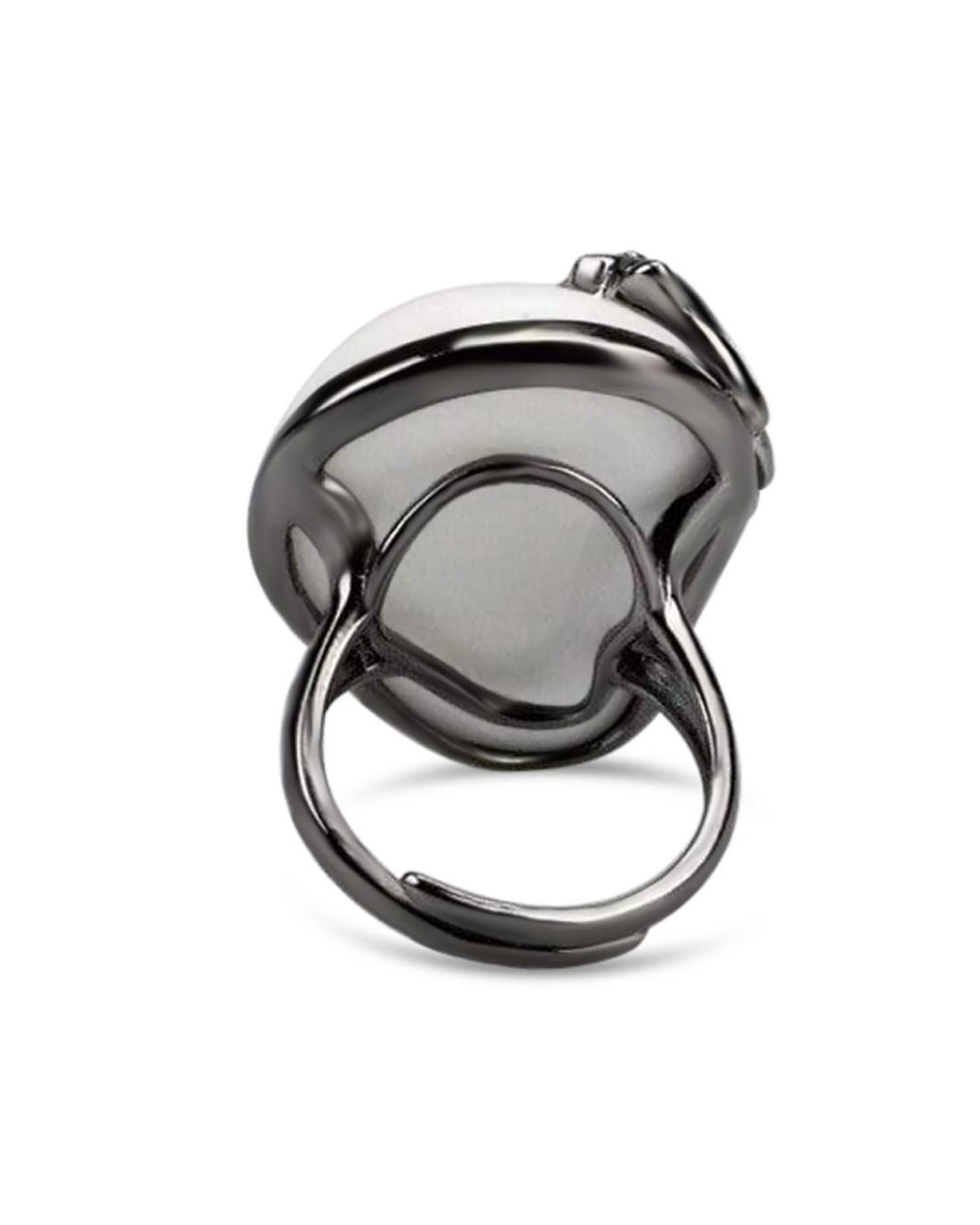 Bellus Domina Metallic Adjustable Seahorse Cocktail Ring