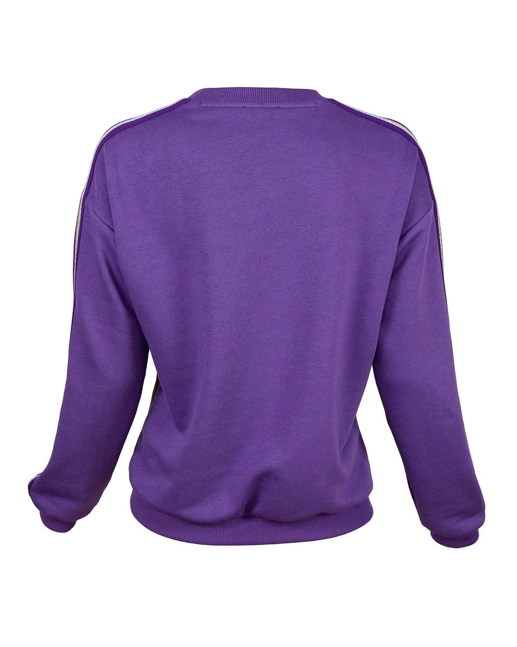 Lalipop Design Blue Abstract Print & Paneled Sweatshirt
