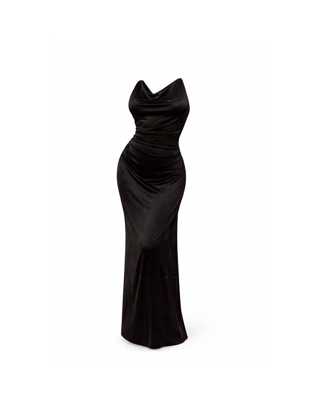 Mymokondo Black Curly House Satin Transformable Dress