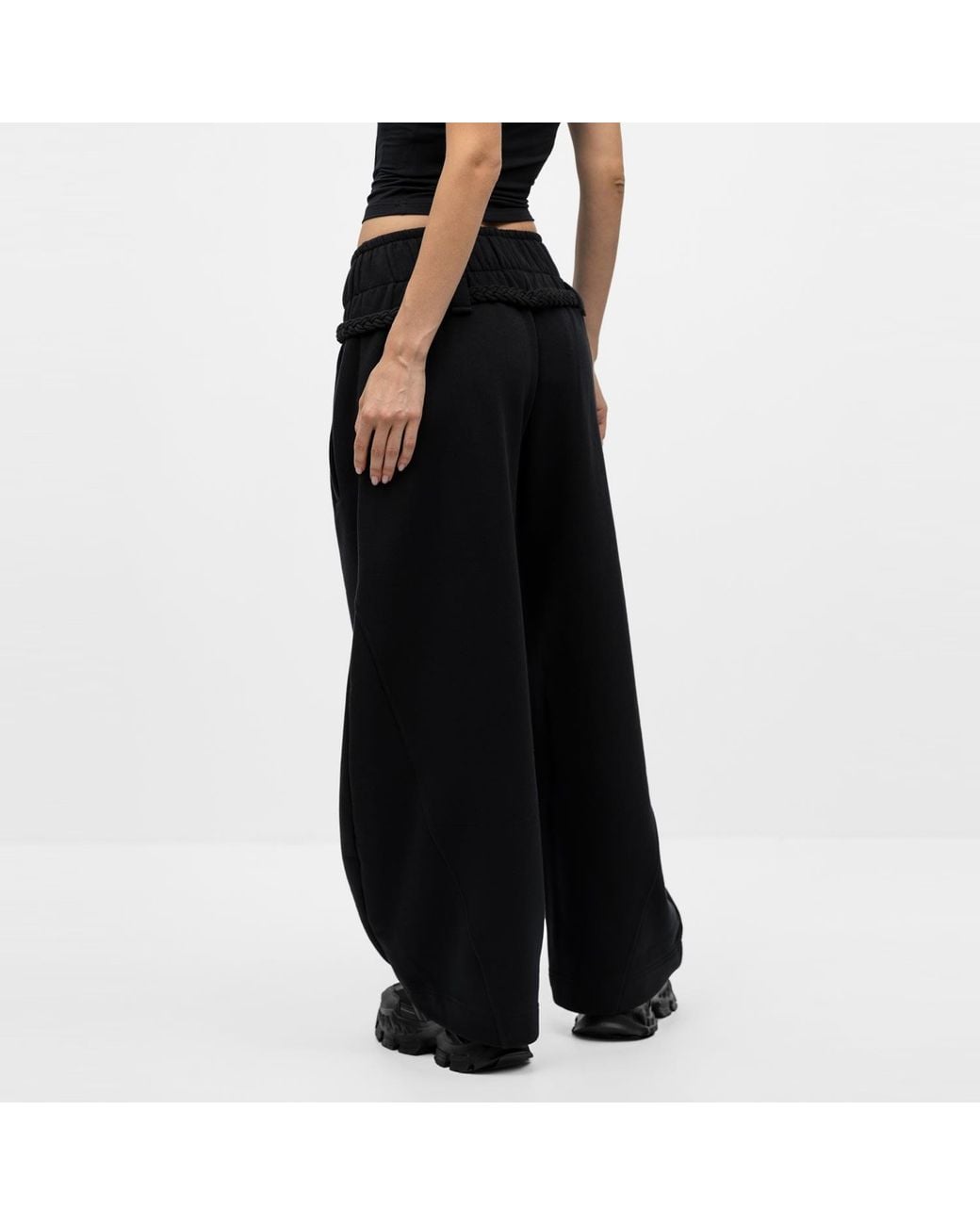 Mandragora Black Relaxed Cotton Sweatpants Sento