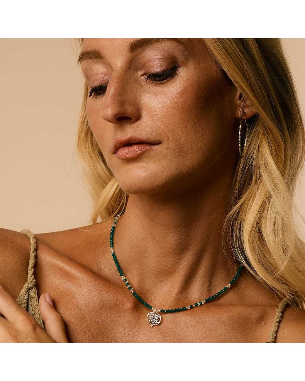 Charlotte's Web Jewellery Green Sevilla Dream Beaded Necklace