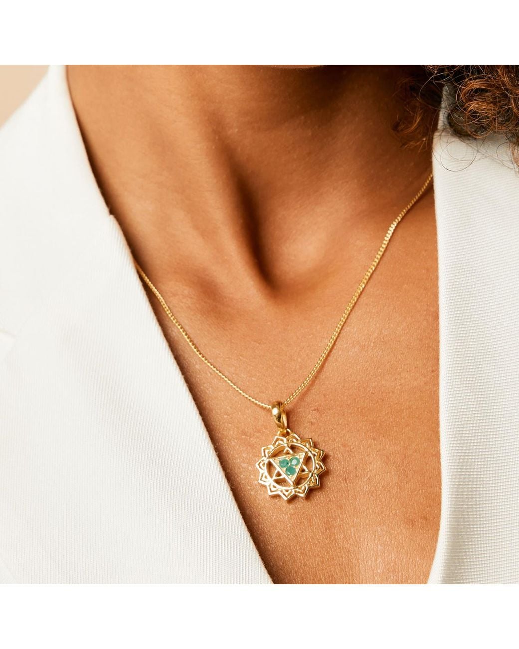 Charlotte's Web Jewellery Metallic Heart Chakra Necklace