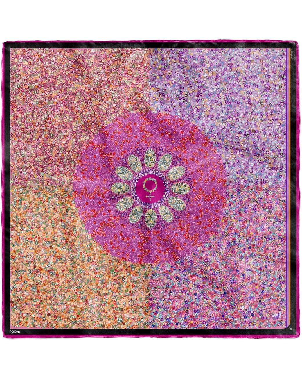 Kueen Purple Silk Scarf
