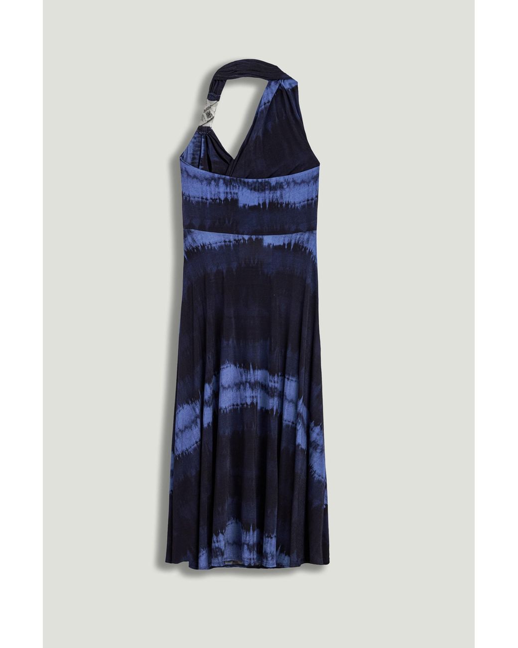 Nocturne Blue Printed Sleeveless Maxi Dress