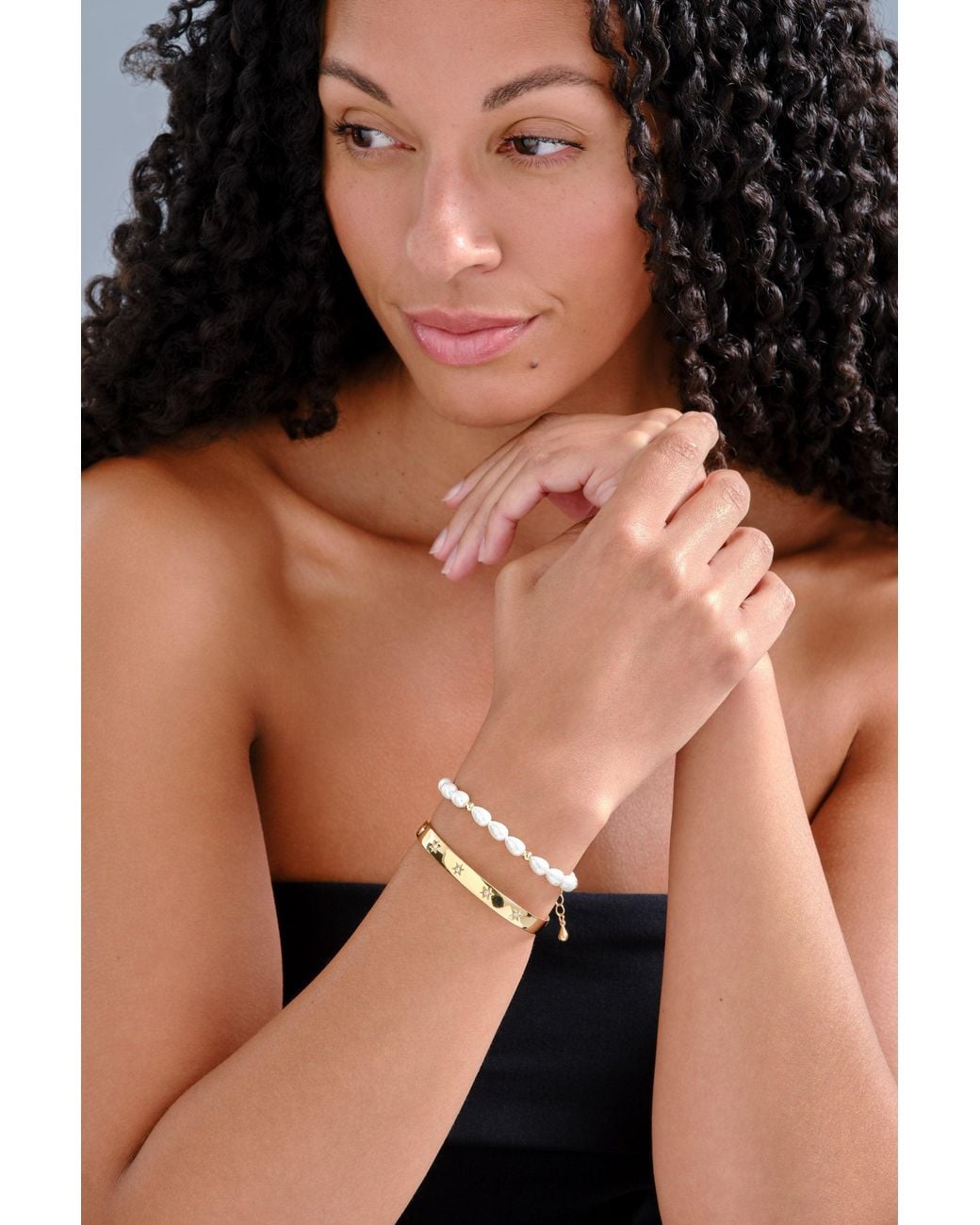 Emma Holland Jewellery Metallic Crystal Star Cuff