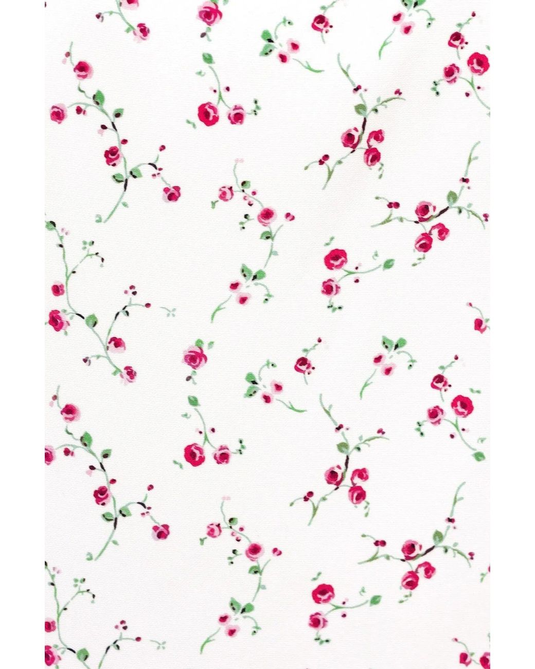 POST MERIDIEM White Raspberries Godet Silhouette Square Neck Midi Dress