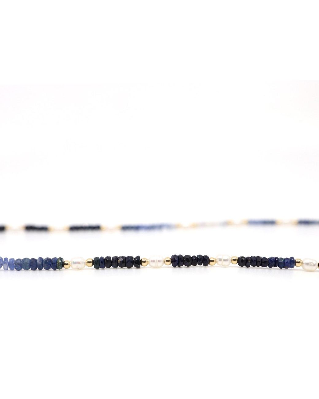 Shar Oke Multicolor Sapphire & Freshwater Pearls Necklace