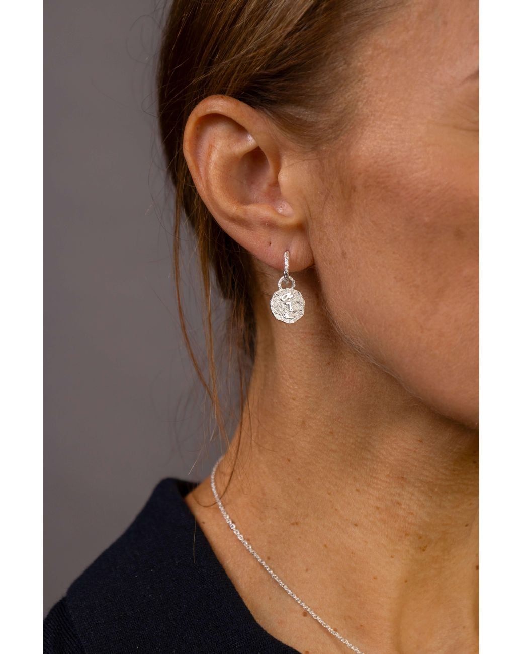 Claire Hill Designs Metallic F This Sh* Huggie Hoops