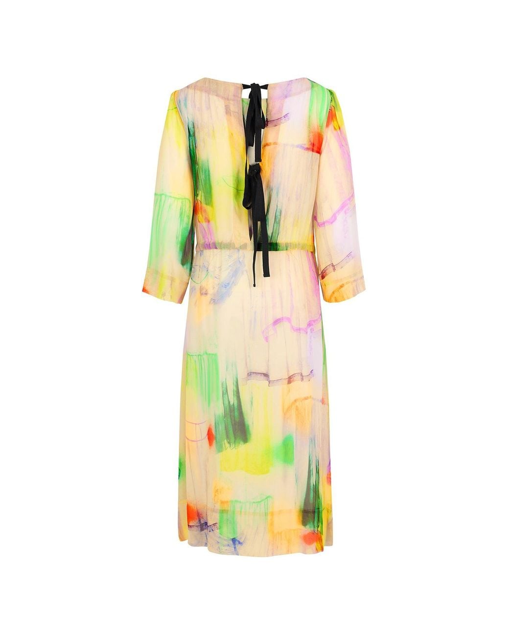 Klements Yellow Solstice Silk Dress