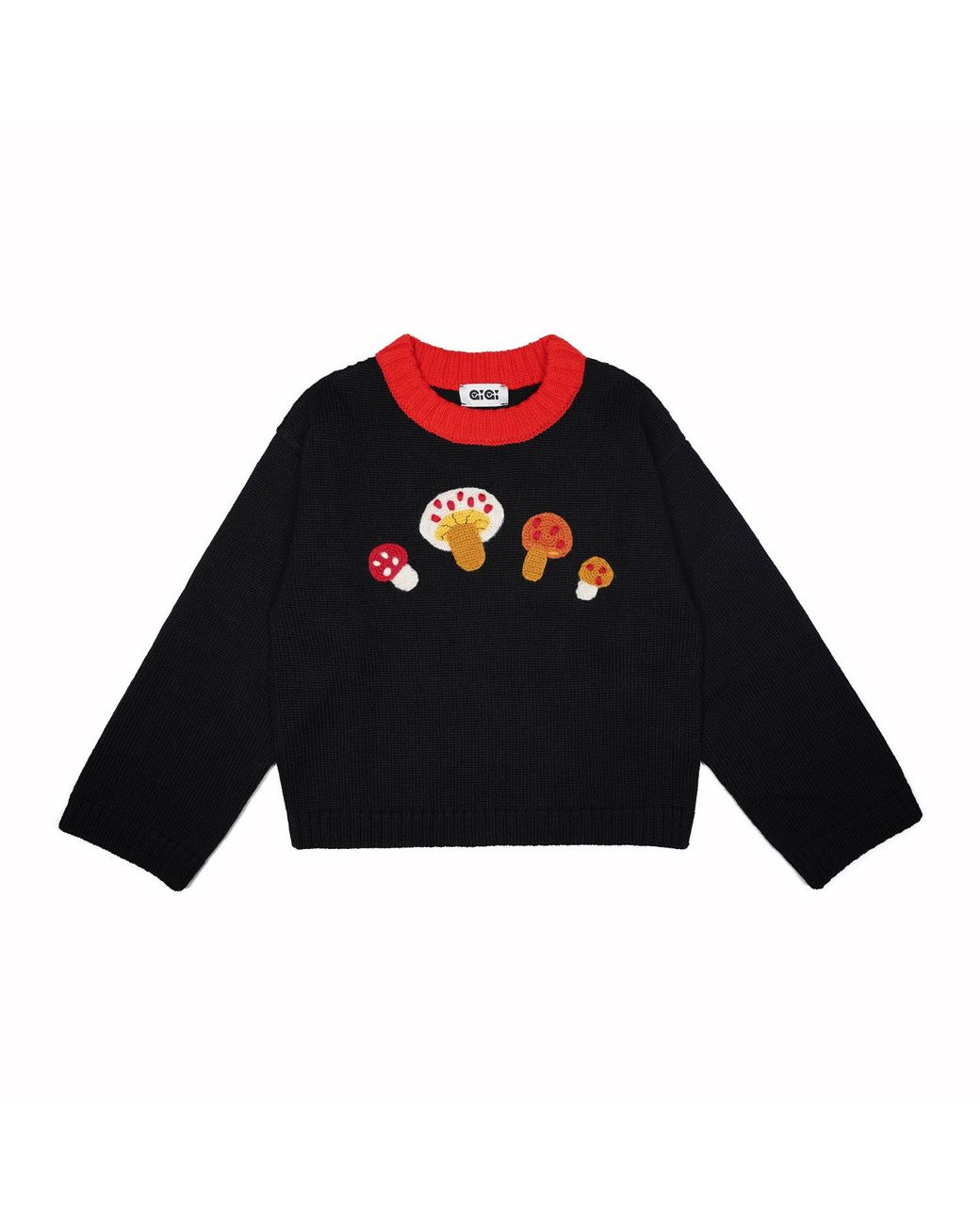 Gigi Knitwear Black Mushroom Sweater