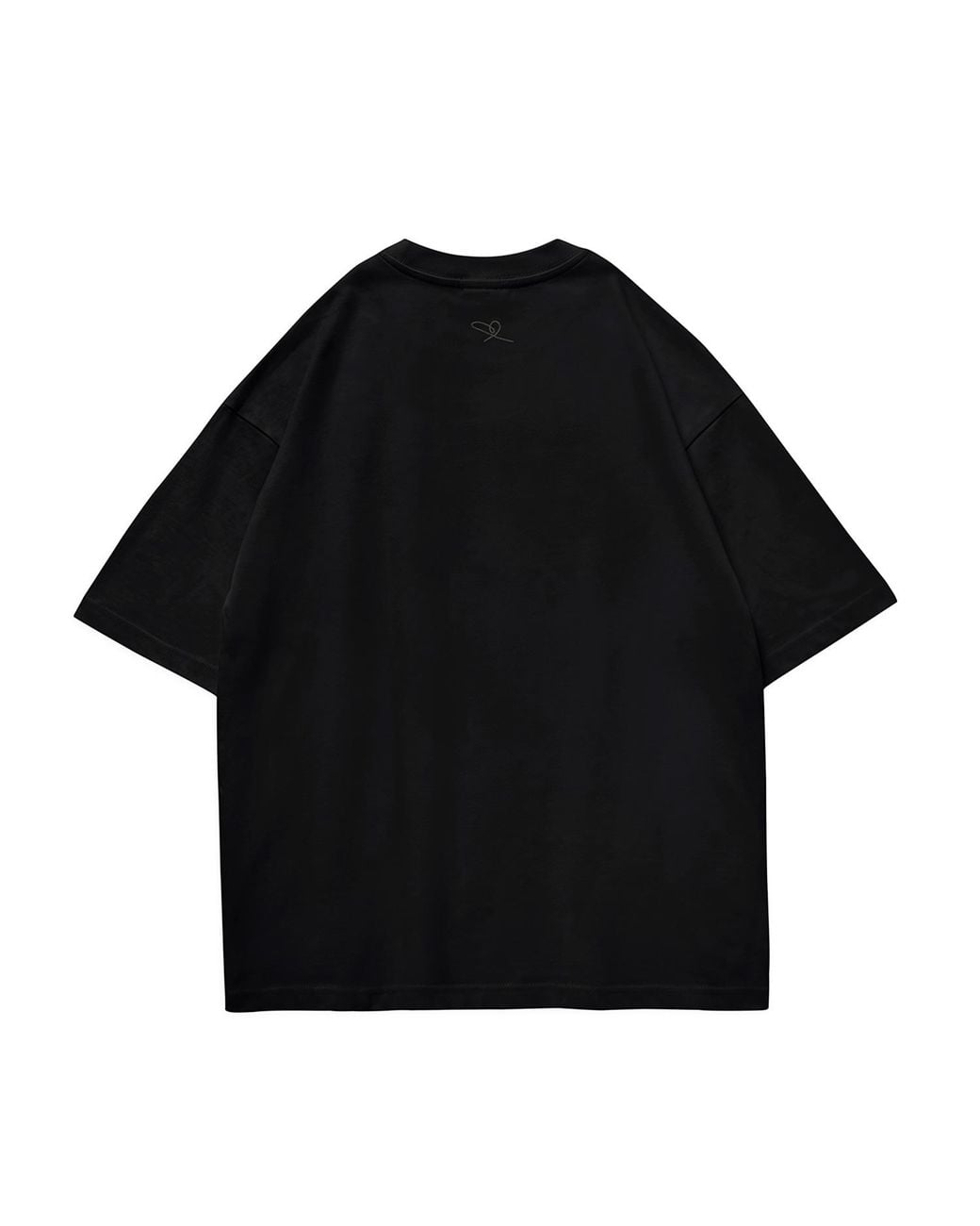 X Ilona Blue Black Universal Fit Graffiti Baby Bear Organic Cotton Charcoal Chain Link Embroidery Tee for men