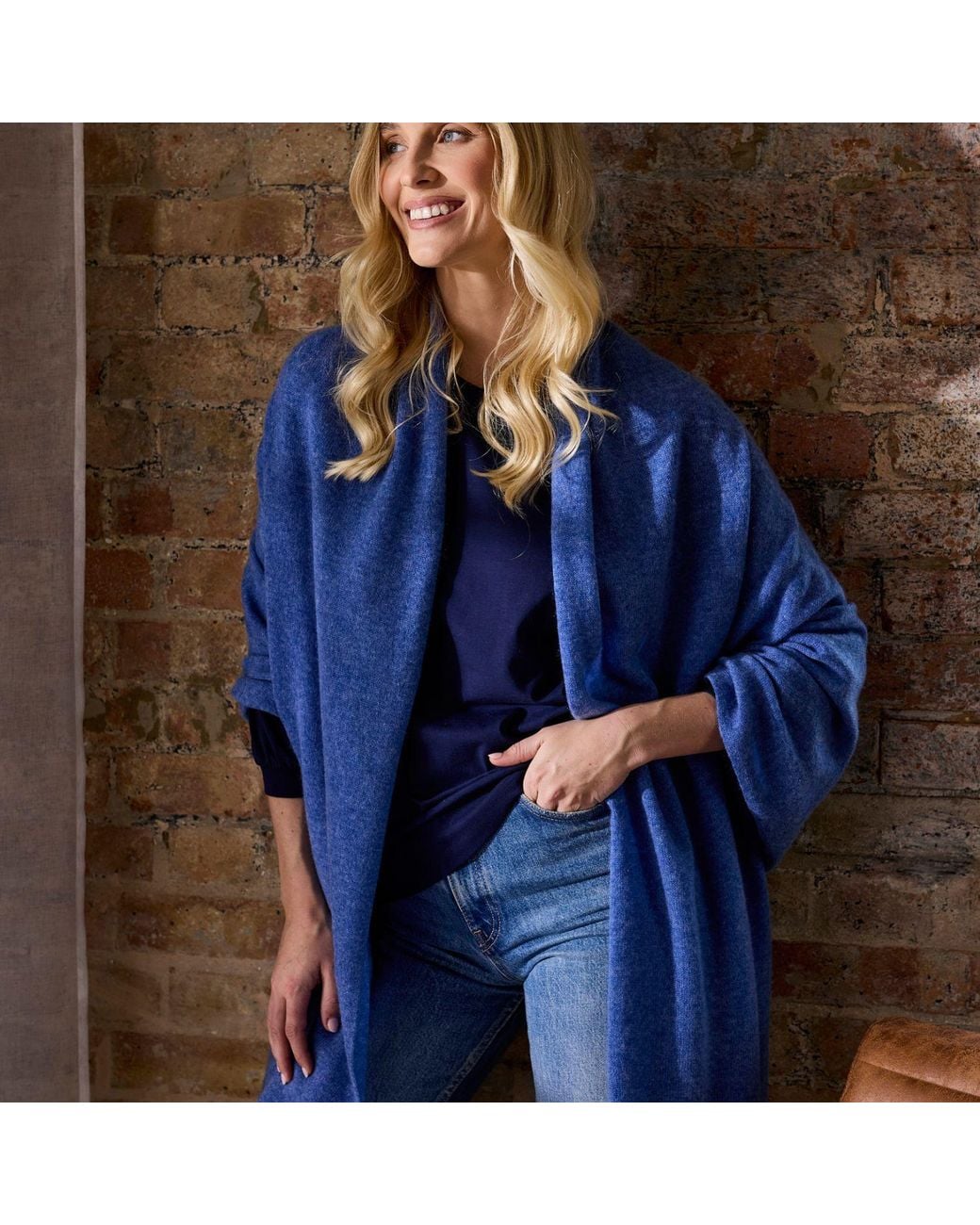 Cove Blue Lola Jean Cashmere Travel Wrap