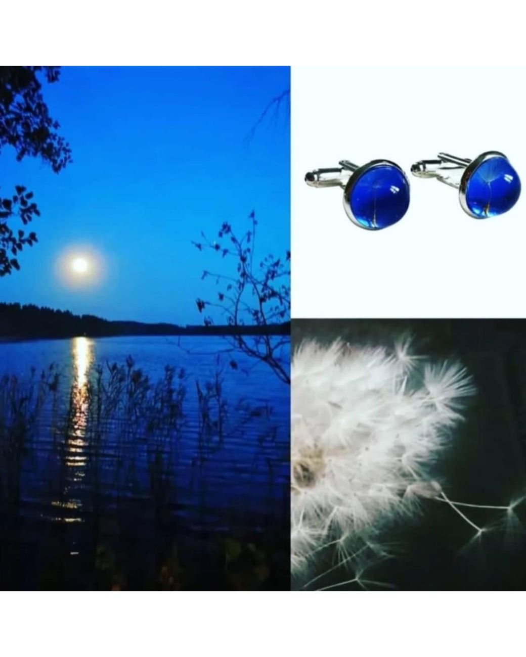 Laura Daili Blue Midnight Wish Cufflinks for men