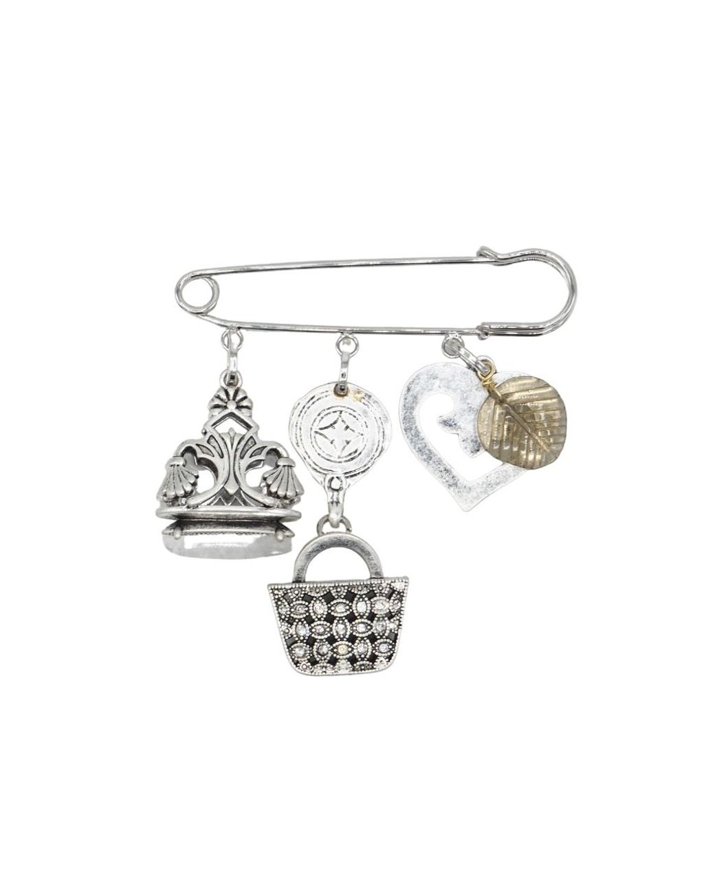 Sita Nevado White Groceries Brooch