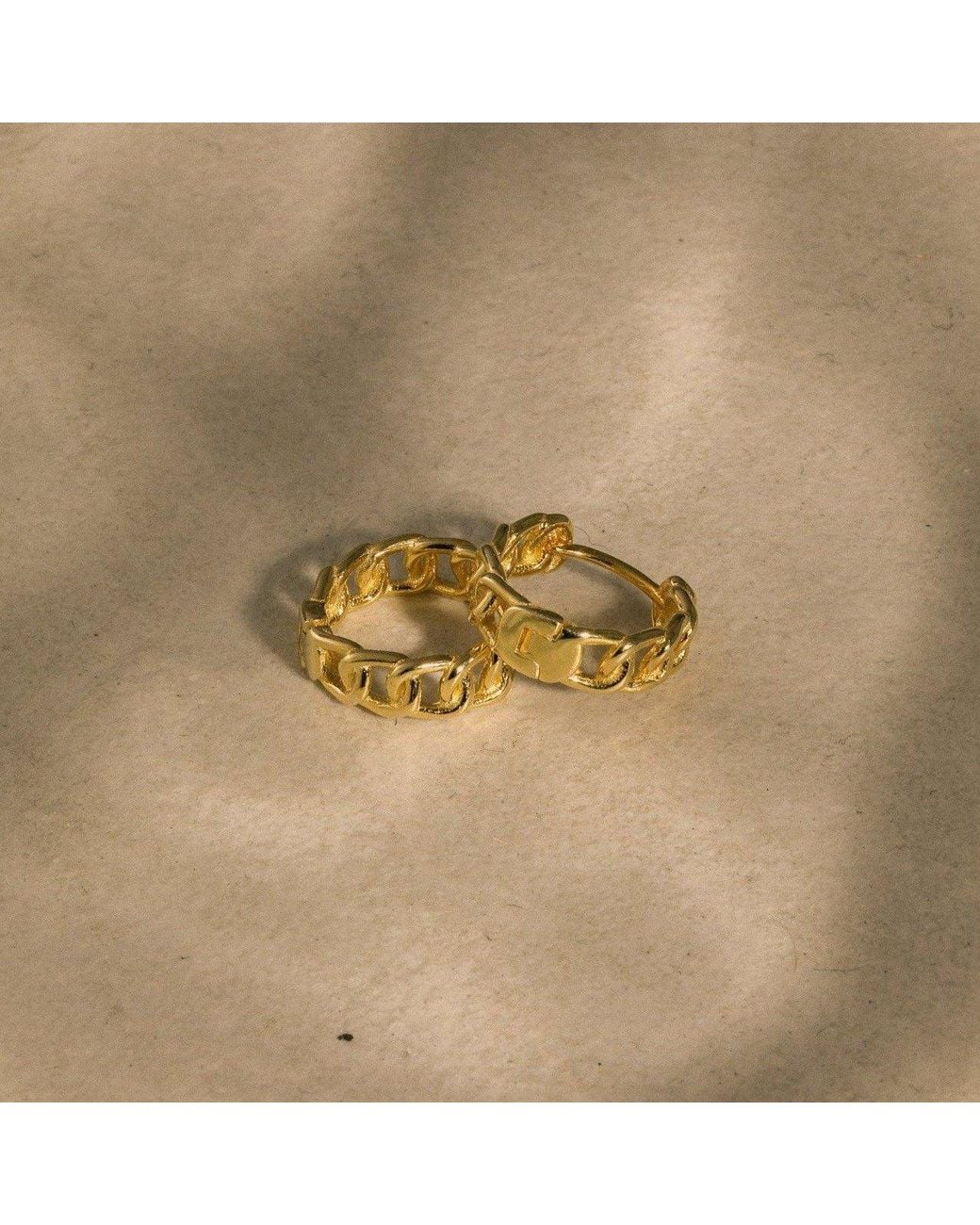 Lait & Lune Metallic Cerro Hoop Earrings