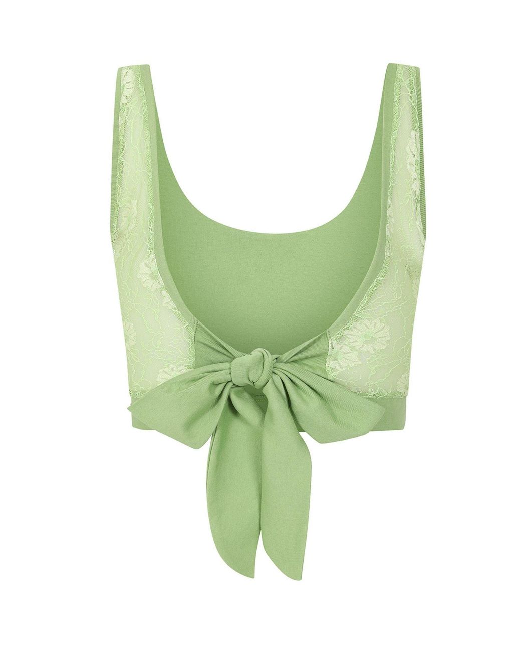 Spring Lce Sophie Cameron Davies Spring Lace Back Crop Top in Green | Lyst