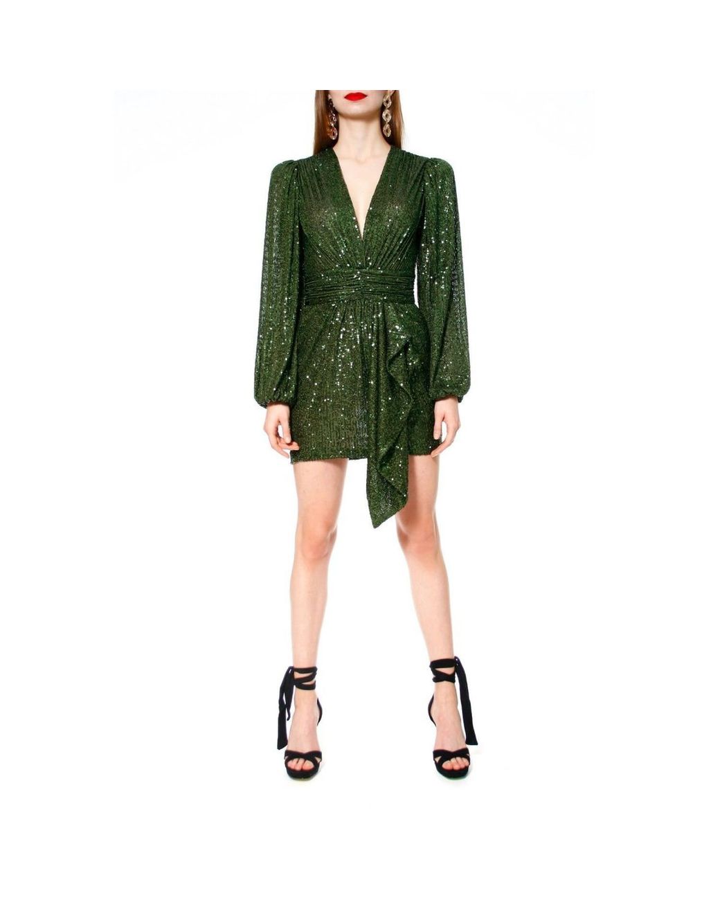 AGGI by HALEWSKI Green Anastasia Vineyard Dress