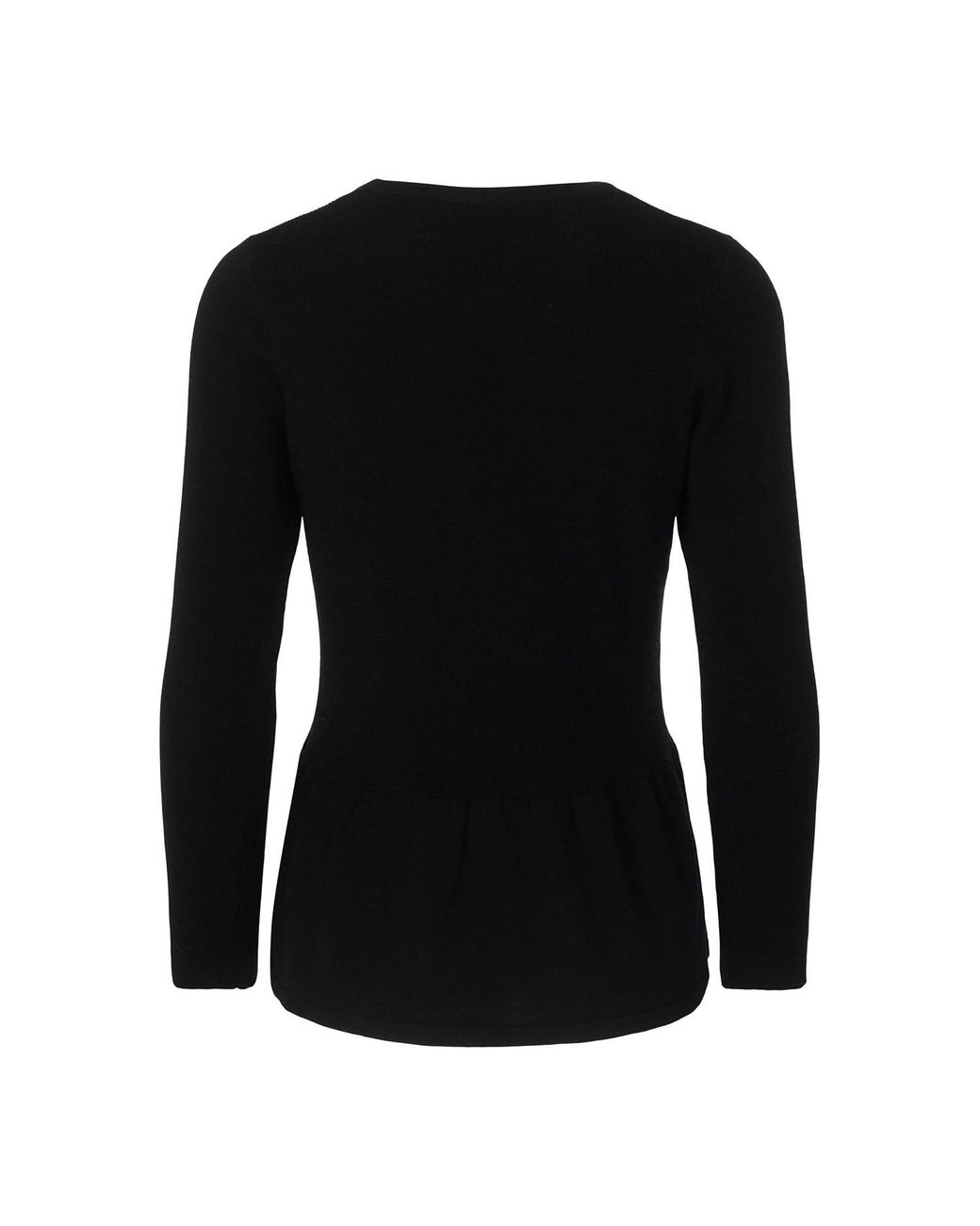 tirillm Black Mie Feminine Merino Wool Pullover