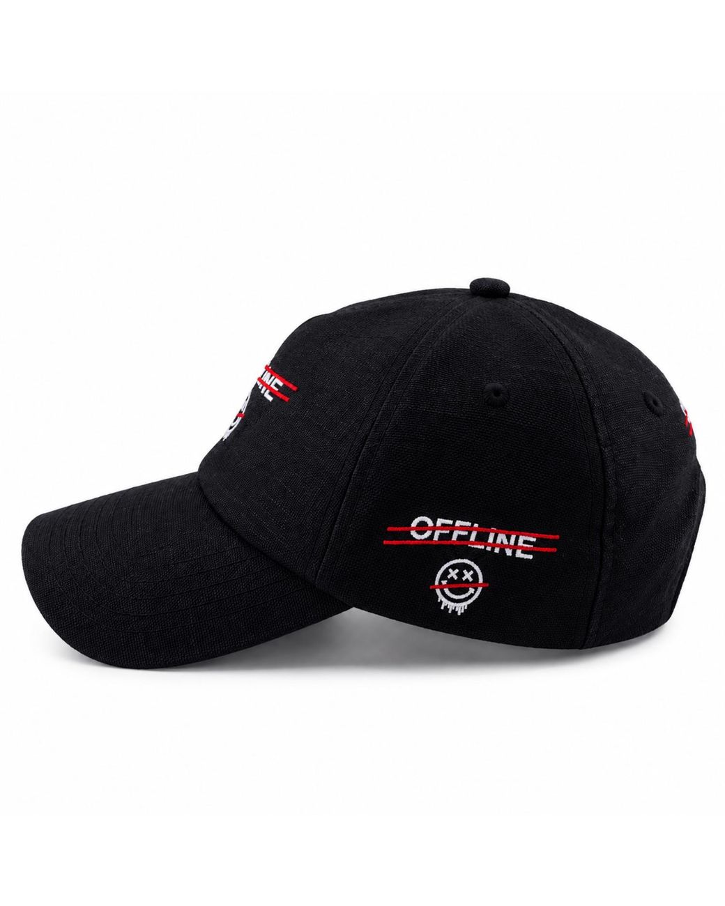 Chic Urban Black Offline Signal Baseball Cap for men
