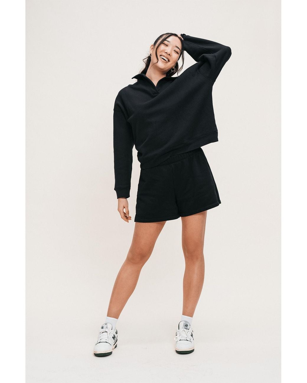Ocio Leisurewear Black Polo Crew