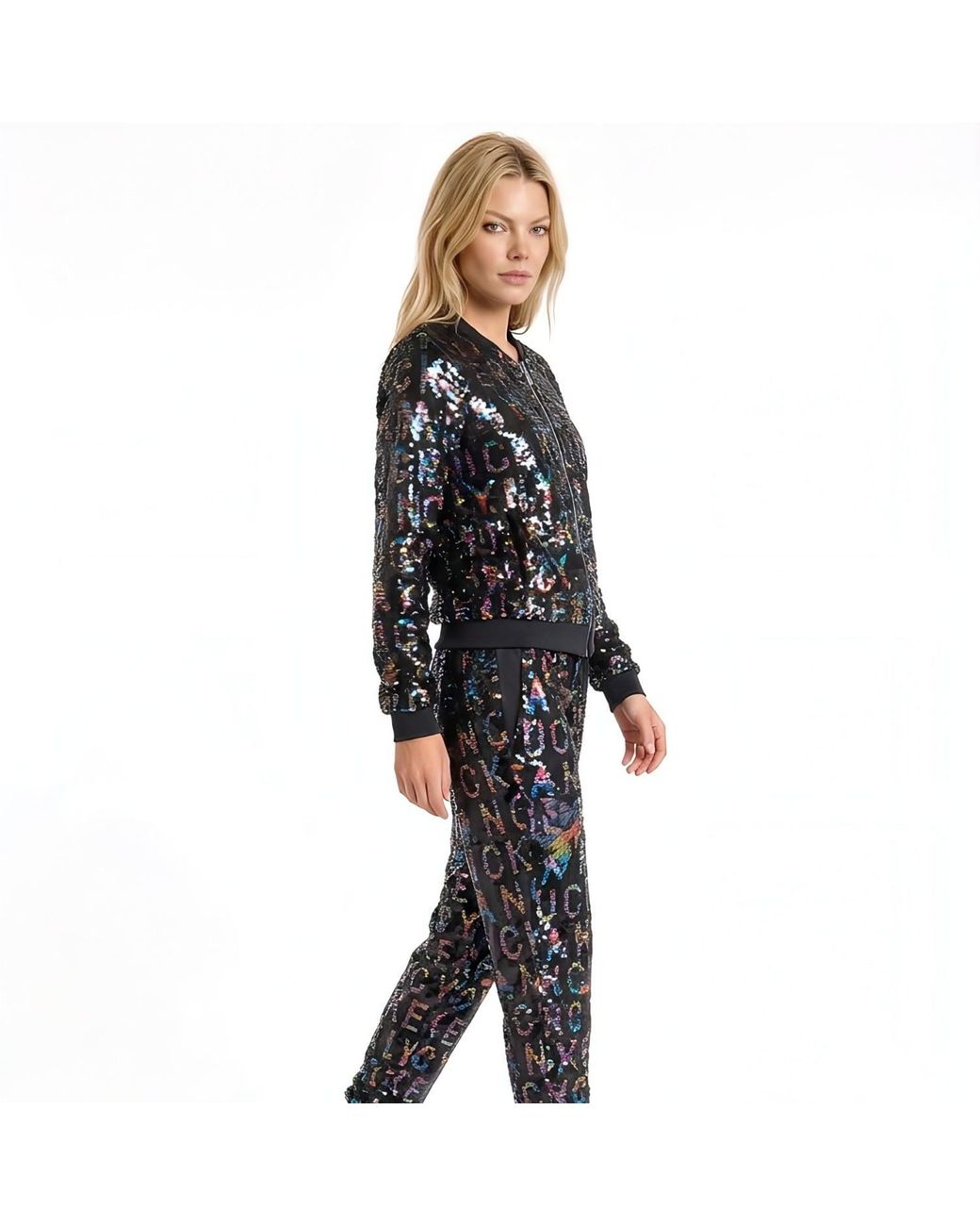 Any Old Iron Blue Reversible Sequin Fancy Fucker Joggers