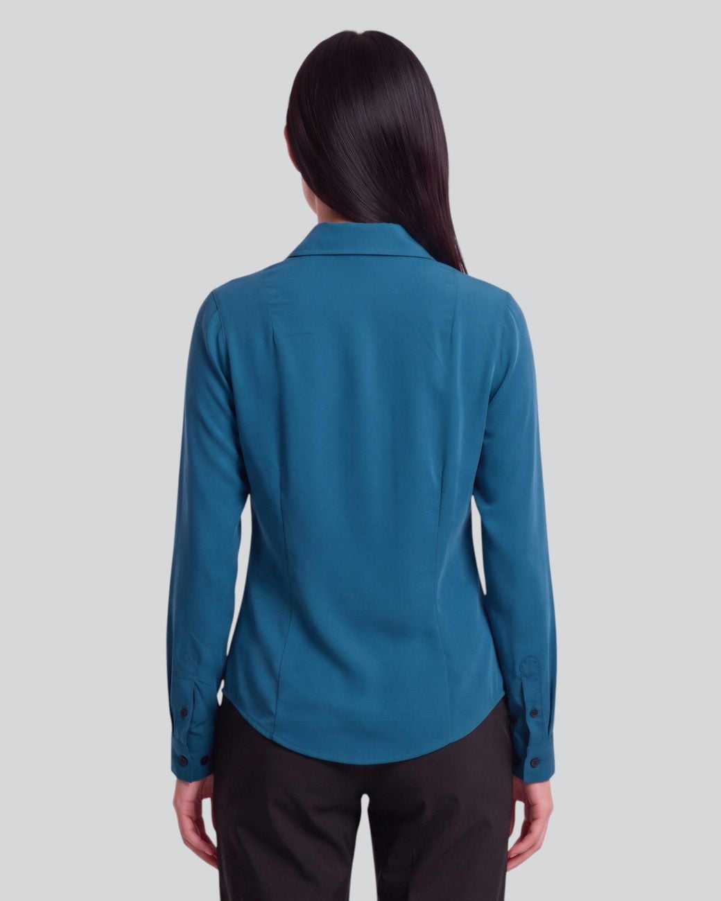 Lords of Harlech Blue Sutton Legion Stretch Silk Long-Sleeve Shirt
