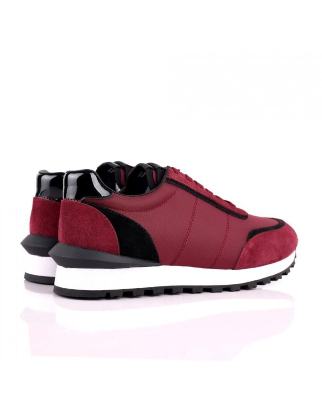 DAVID WEJ Red Boston Smart Trainers for men