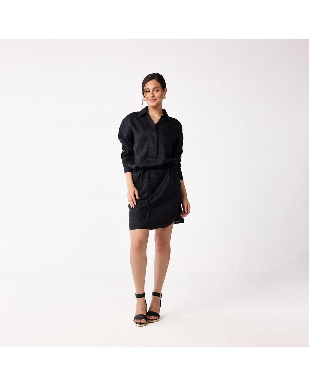 REISTOR Black Meet Be By The Cliff Dress