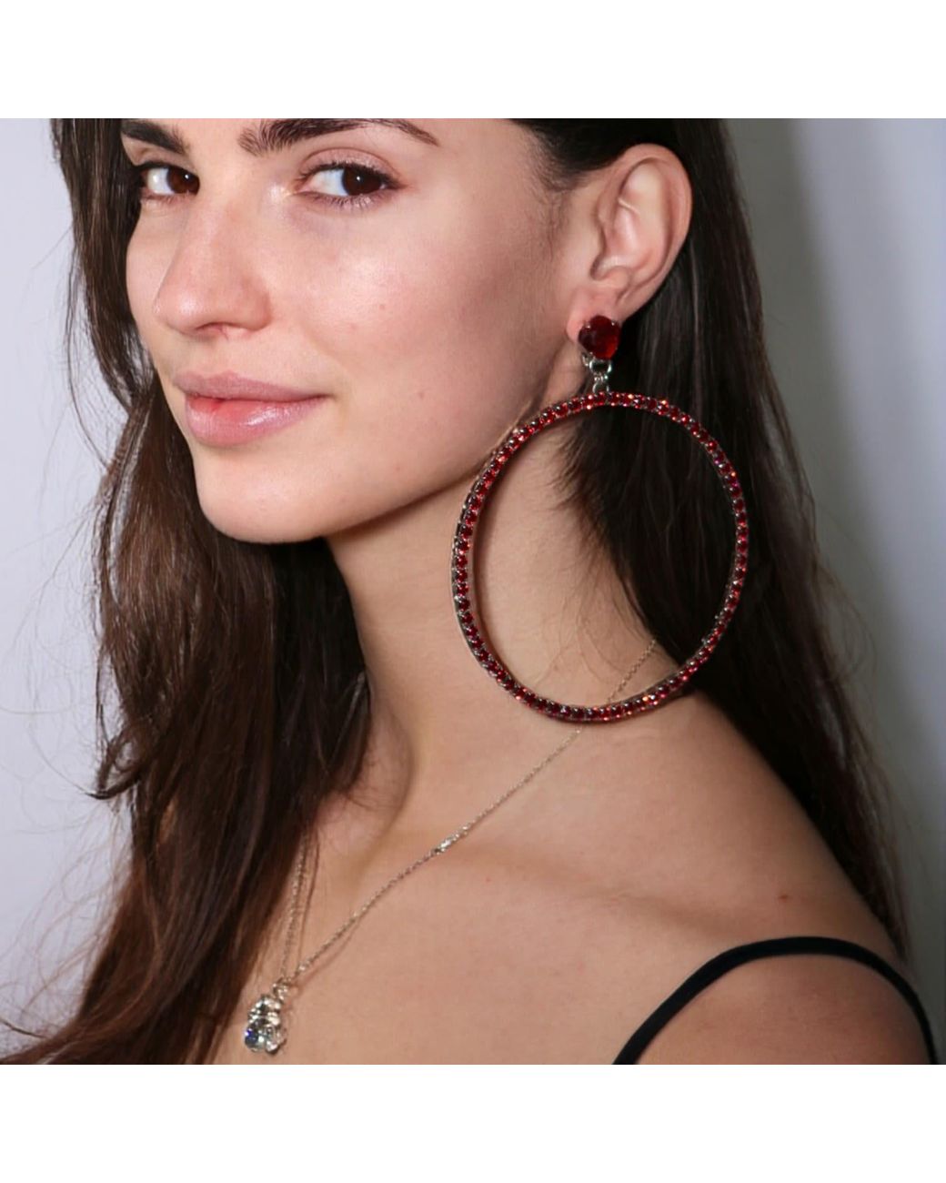Vicki Sarge Black The Jumbo Hoop Earrings