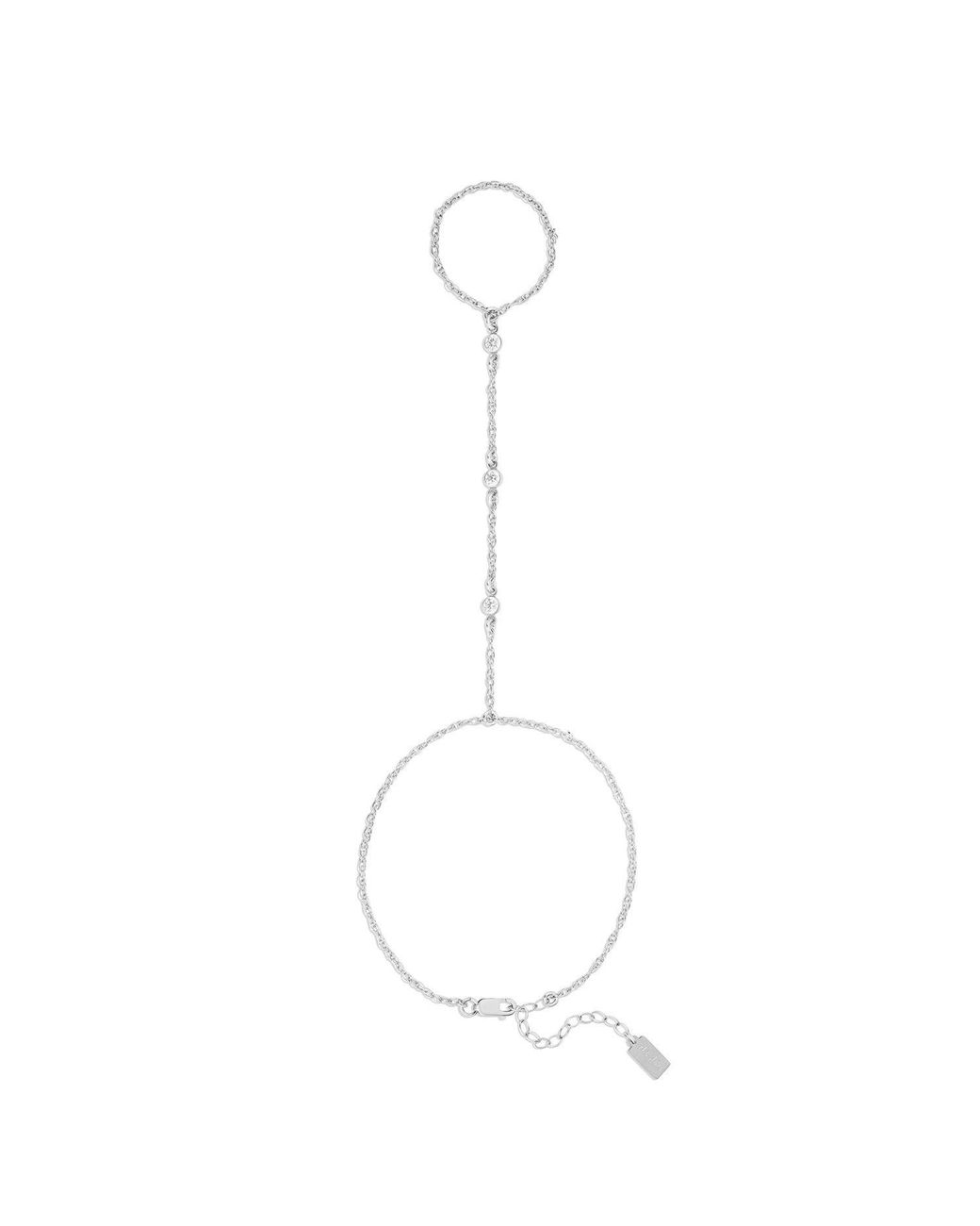 SET & STONES White Cyrus Hand Chain