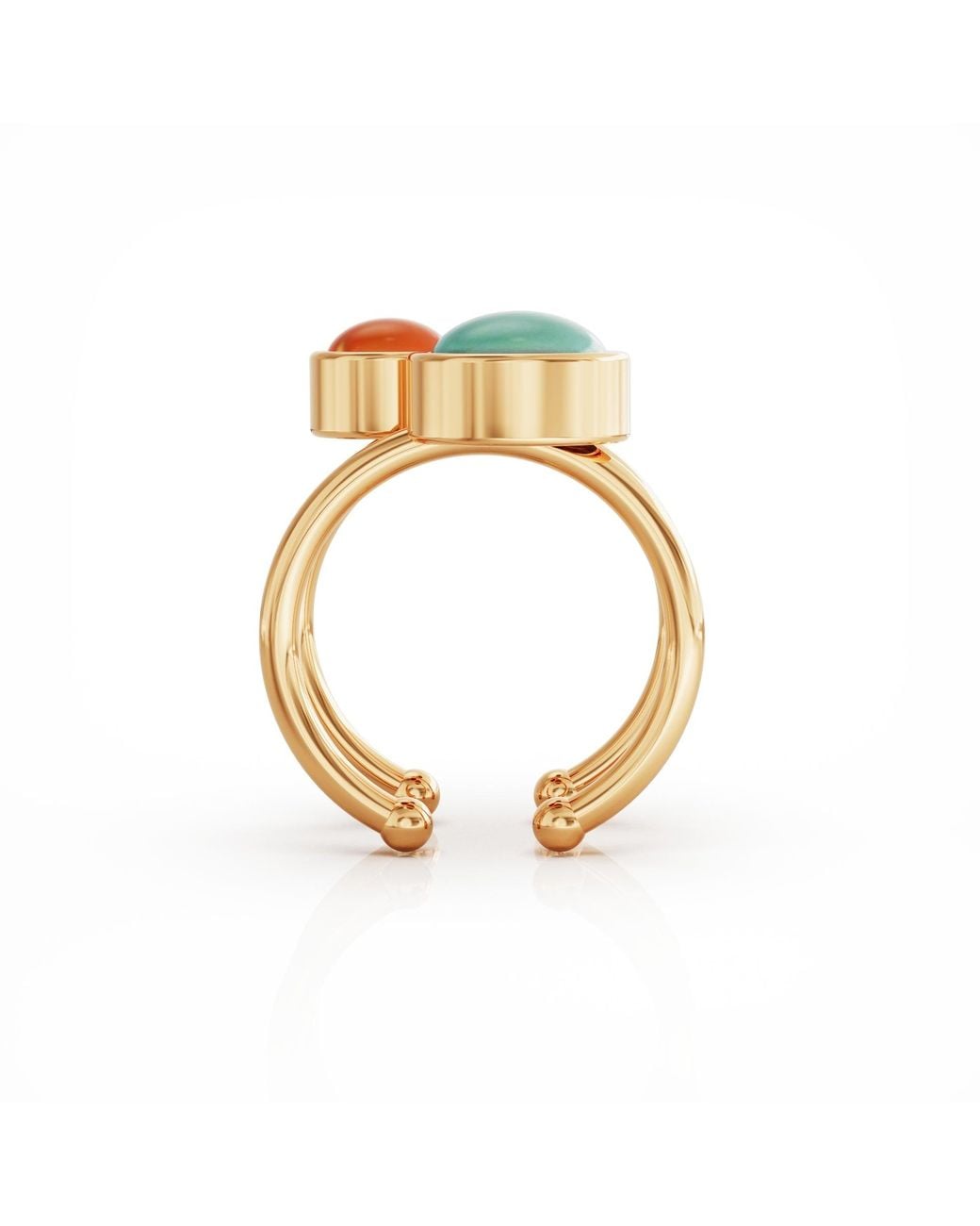 Linda Fiore Metallic Aurora Ring Vermeil