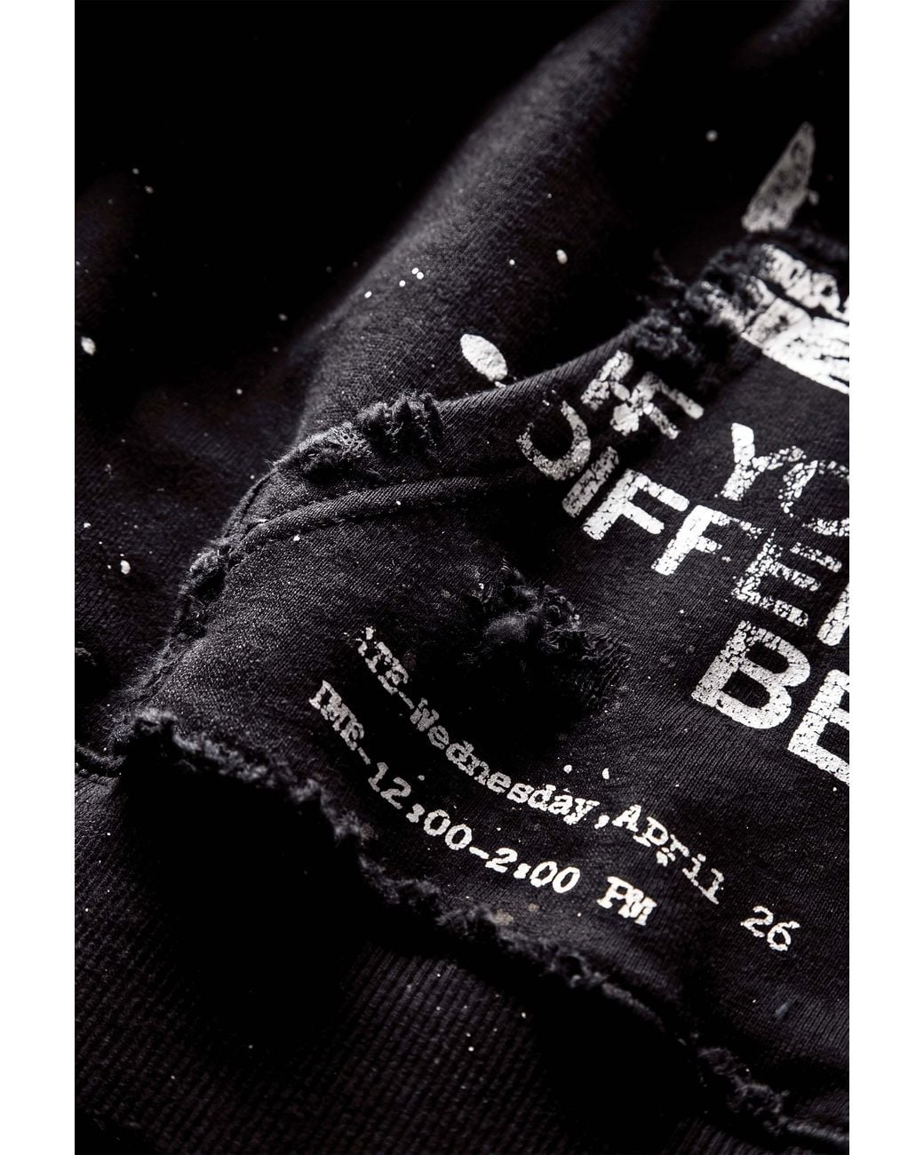 Other Uk Black Rock Music Destroys Print Studio Hoodie for men