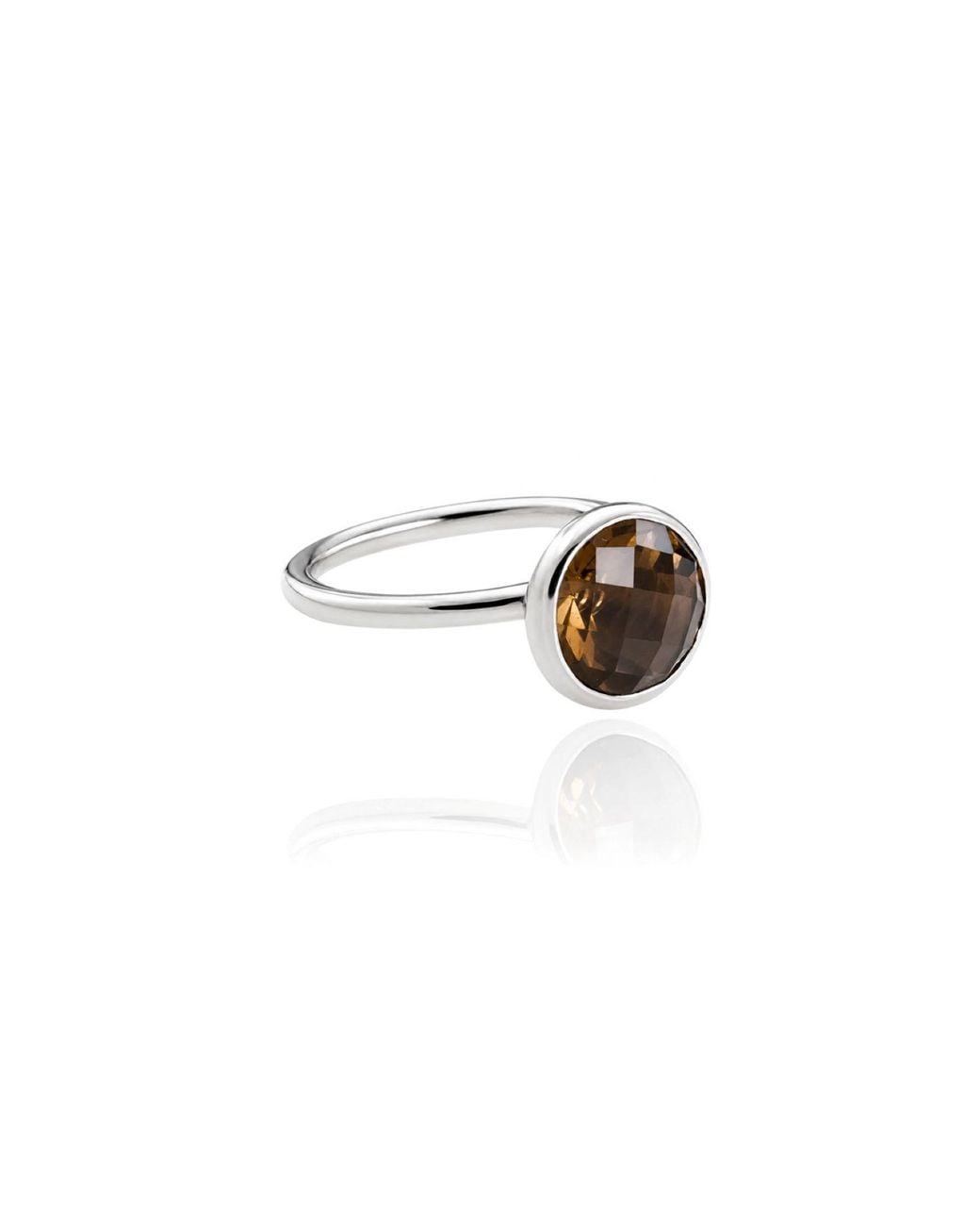 The Jewellery Store London Brown Desert Sand Quartz Ring