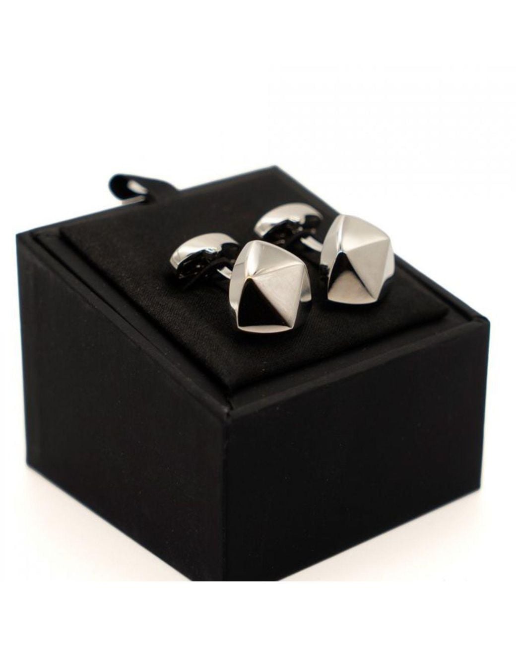 DAVID WEJ Black Triangle Cufflink – for men