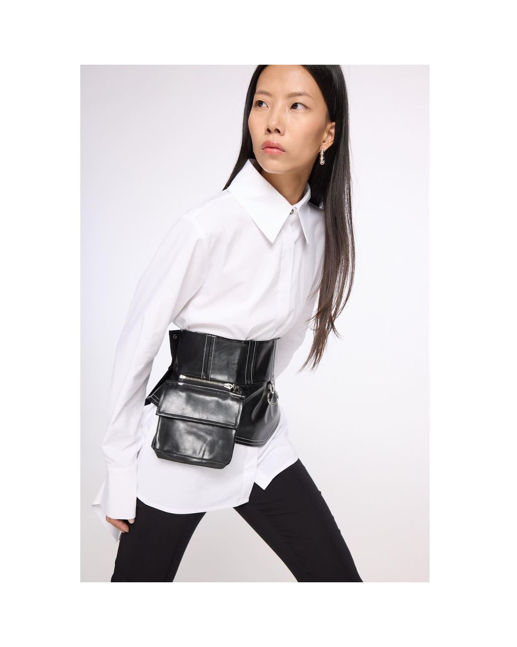 Mirimalist White Cape Shirt