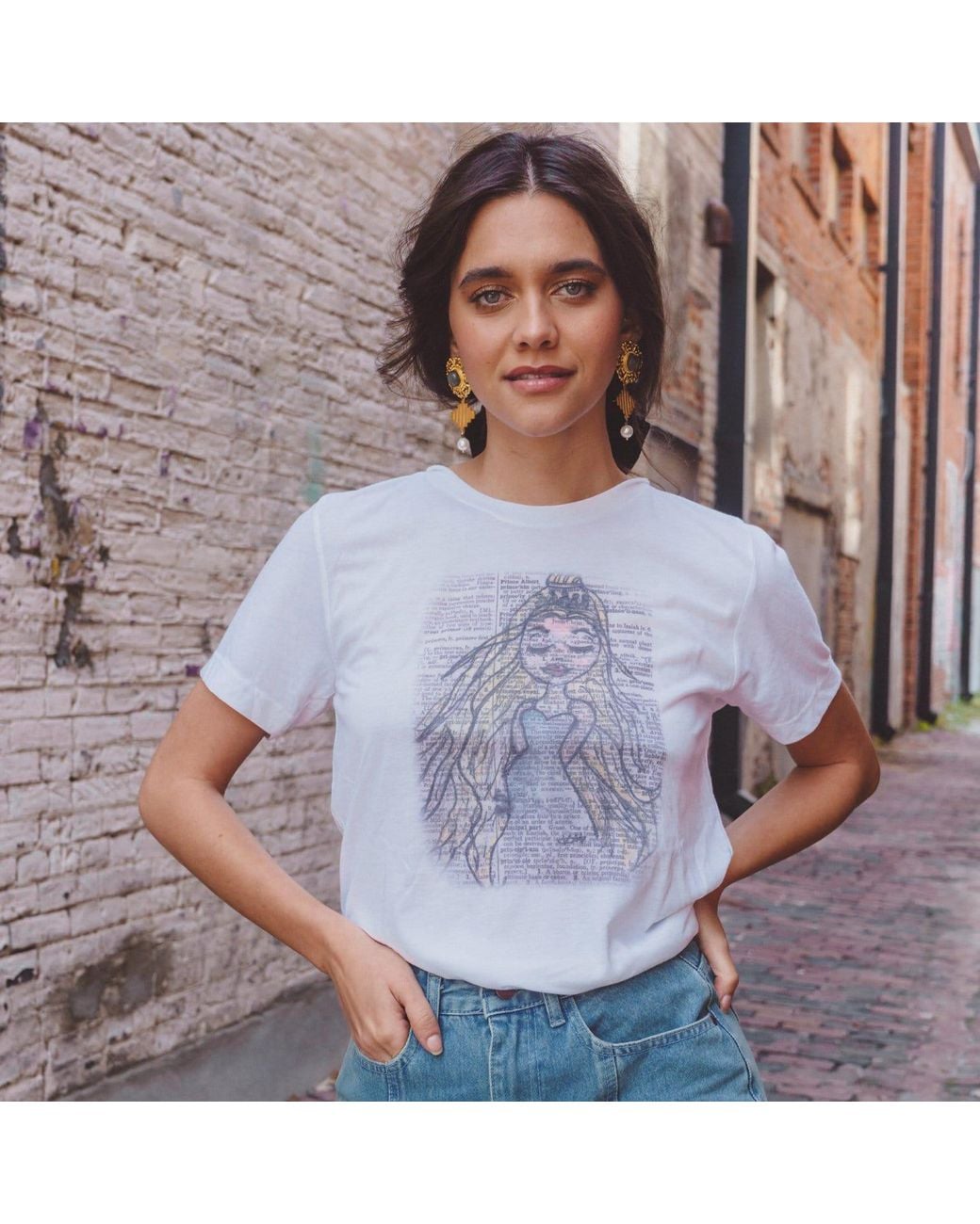ADIBA White Imperfect Princess Long Tee