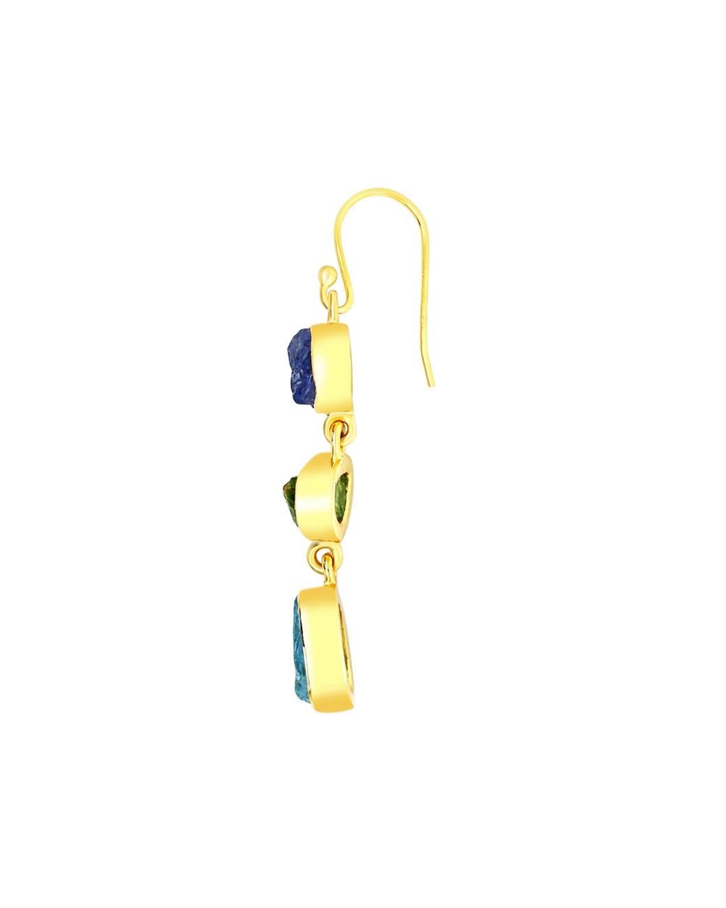 GEM BAZAAR Blue Lakeshore Earrings