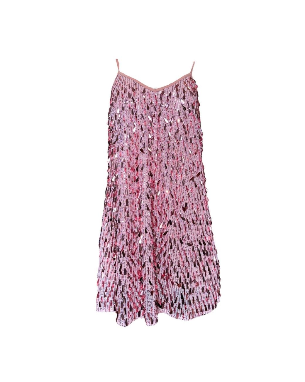 Any Old Iron Purple Metallic Tears Beaded Short Dress